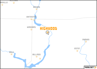 map of Highwood