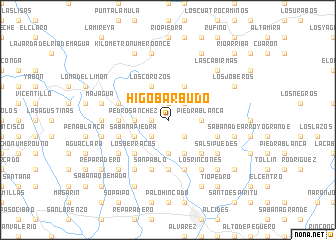 map of Higo Barbudo