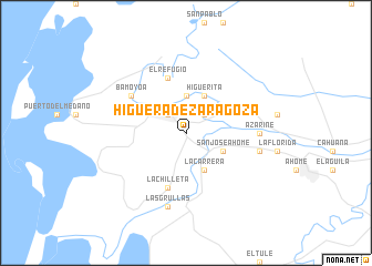 map of Higuera de Zaragoza