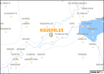 map of Higuerales