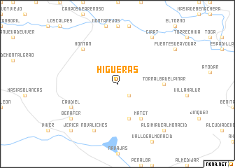 map of Higueras