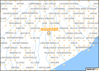 map of Higuerón