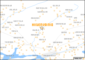 map of Hiidenvainio