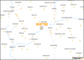 map of Hiietse