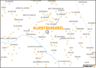 map of Ḩijrat adh Dharī