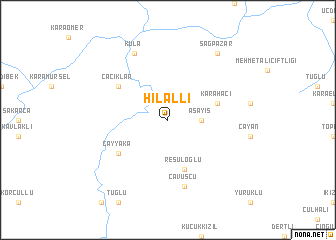 map of Hilâlli