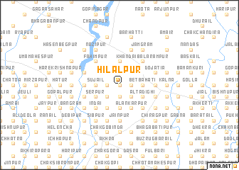 map of Hilālpur