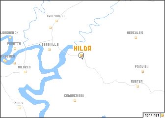 map of Hilda