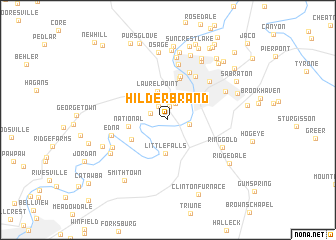 map of Hilderbrand