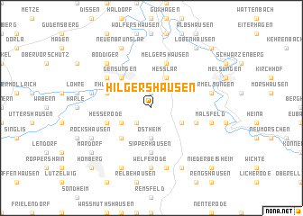 map of Hilgershausen