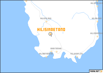 map of Hilisimaetano