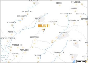 map of Hiliuţi