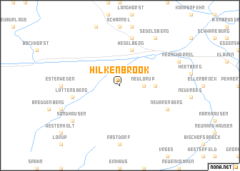 map of Hilkenbrook