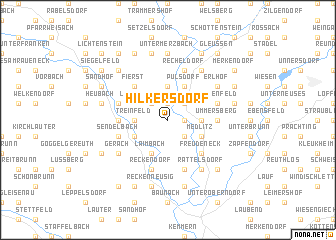 map of Hilkersdorf