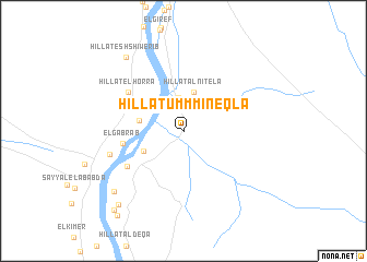 map of Hillat Umm Mineqla