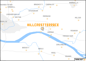 map of Hillcrest Terrace