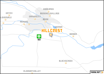 map of Hillcrest