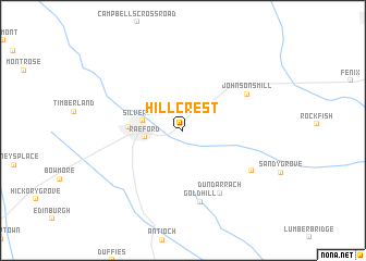 map of Hillcrest