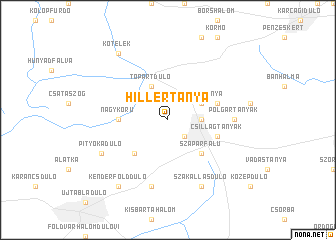 map of Hillértanya