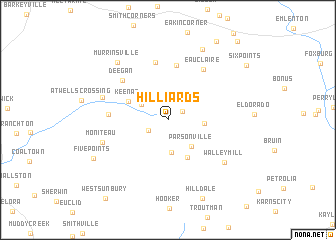 map of Hilliards