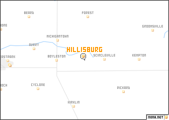 map of Hillisburg