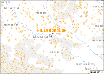 map of Hillsborough