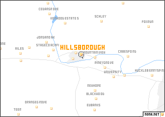 map of Hillsborough