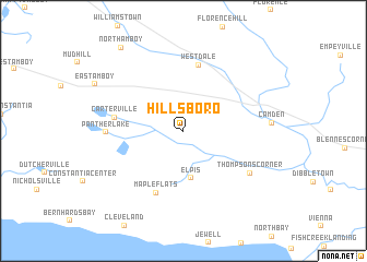 map of Hillsboro