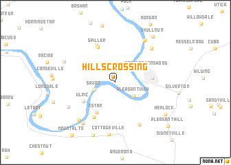 map of Hills Crossing