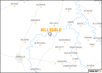 map of Hillsdale