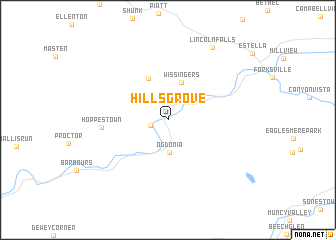 map of Hillsgrove