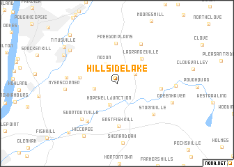 map of Hillside Lake