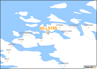 map of Hillstad