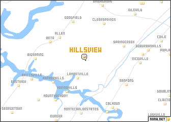 map of Hillsview