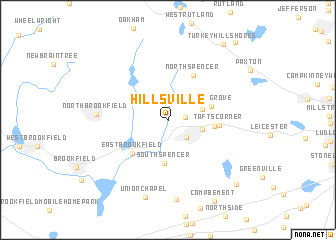 map of Hillsville