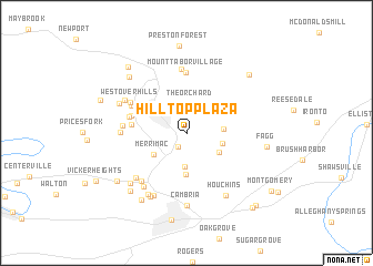 map of Hilltop Plaza