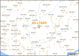 map of Hill Town