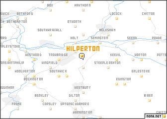 map of Hilperton