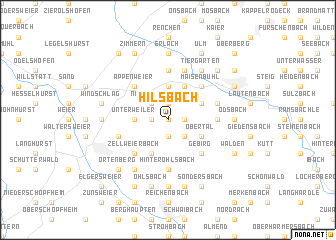 map of Hilsbach