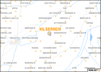 map of Hilsenheim