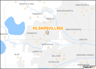 map of Hilshire Village