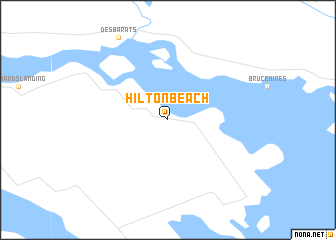 map of Hilton Beach