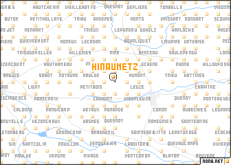 map of Hinaumetz