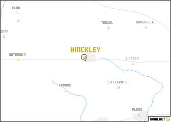 map of Hinckley