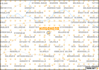 map of Hindahena