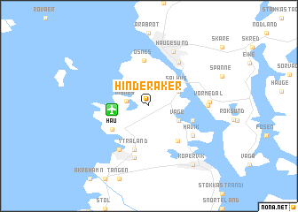 map of Hinderåker