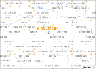 map of Hindlingen