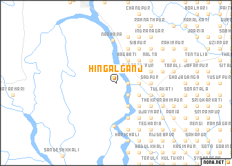 map of Hingalganj
