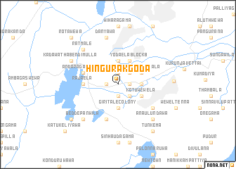 map of Hingurakgoda