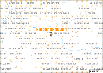 map of Hingurukaduwa